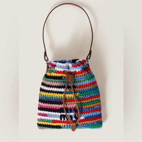 Miu Miu Handbags - Miu Miu crochet pouch bag NIB